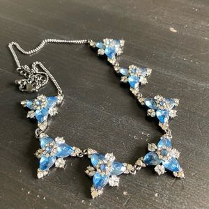 Blue charm necklace